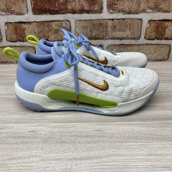 Nike Court Zoom NXT‎ HC Low Sail Cobalt Bliss Women's DV3282-103 Tennis Shoes - Picture 2 of 16